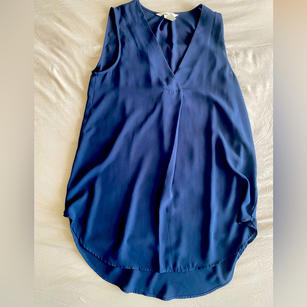 Navy Blue Women’s Essential Sleeveless Blouse